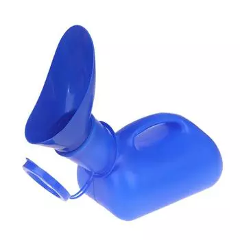 1000 мл Синий Унисекс Писсуар Мобильный Туалет Инструмент для Сбора Мочи Путешествия Автомобиль Бутылка для Мочи с Крышкой Моча Большая Вместимость Мочевая Бутылка