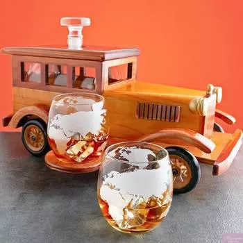 1000 мл стеклянная бутылка для вина винный набор модель автомобиля графин домашнее украшение виски высокий боросиликатный контейнер для вина