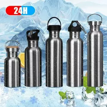 1000 мл термосы из нержавеющей стали, бутылка для воды с крышкой, термокружка, изолированная бутылка для воды для езды на велосипеде, пешего туризма, спортивная посуда для напитков 1000ml