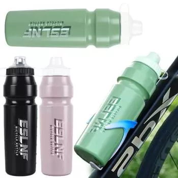 1000 мл велосипедная бутылка для воды с пылезащитной крышкой, большая емкость, портативная легкая уличная дорожная чашка для горного велосипеда, спортивная дорожная чашка для питья чёрный