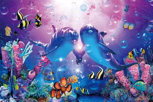1000 Piece Glowing Jigsaw Puzzle Puzzle Master Lassen Precious Love II Aim! (50x75cm)