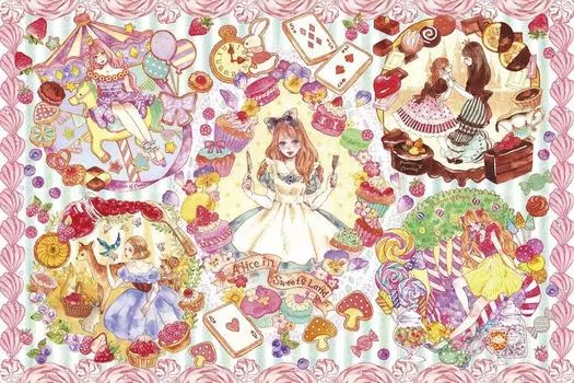1000 Piece Jigsaw Puzzle Aim Puzzle Master Fantastic Art Alice in Sweetsland (50x75cm)