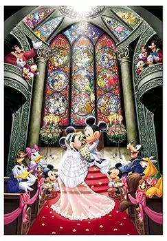 1000 Piece Jigsaw Puzzle Disney Fantasy Celebration [Stained Art] (51.2x73.7cm)
