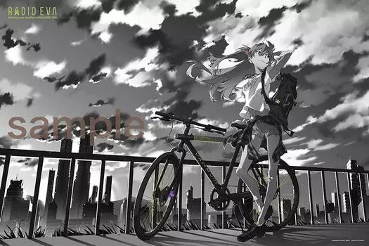 Пазл из 1000 деталей Evangelion RADIO EVA Иллюстрация 01 Аска на холме (50x75cm)