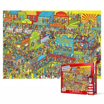 1000 Piece Jigsaw Puzzle - Find Wally Wild West, popular Korean puzzle