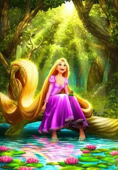 1000 Piece Jigsaw Puzzle First World Disney s (Rapunzel) (51x73.5cm)