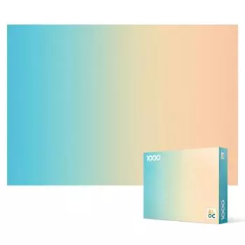 Пазл из 1000 деталей - градиентный синий, популярная корейская головоломка