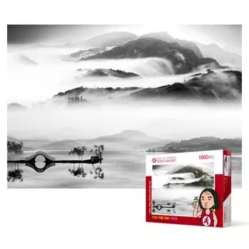 1000 piece jigsaw puzzle - Ink Ganggyeong, popular Korean puzzle