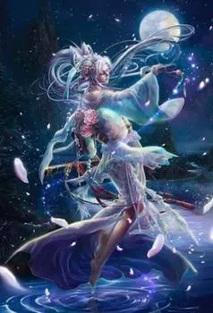 1000 piece jigsaw puzzle Kanon -Whirling blade- (49x72cm)