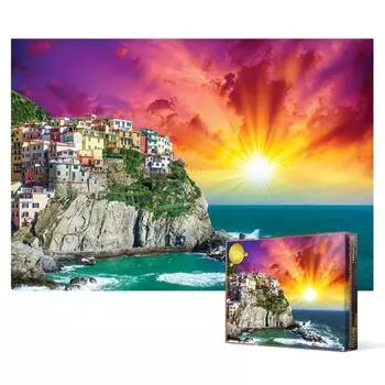1000 piece jigsaw puzzle / Manarola, Coast of Radiance, popular Korean puzzle