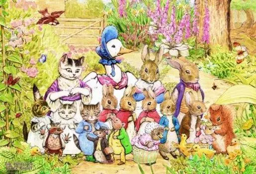 1000 Piece Jigsaw Puzzle Peter Rabbit Fun Companion (49x72cm)
