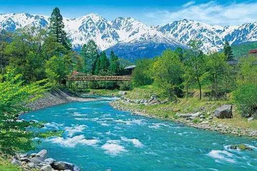 1000 Piece Jigsaw Puzzle Puzzle Master Hakuba Sanzan and Clear Aim! Stream-Nagano-(50x75cm)