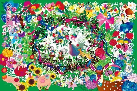 Головоломка из 1000 деталей Puzzle Master Horaguchikayo 365 Days Flower Wreath Aim! (50x75cm)