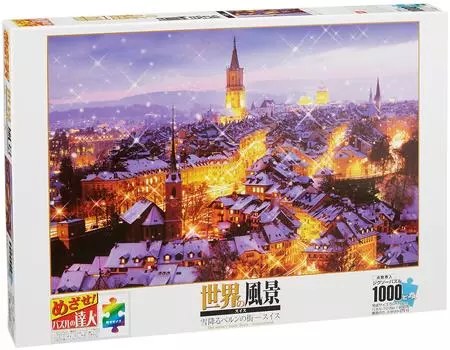 1000 Piece Jigsaw Puzzle Puzzle Master Snowy City of Bern Switzerland Aim! - (50x75cm)