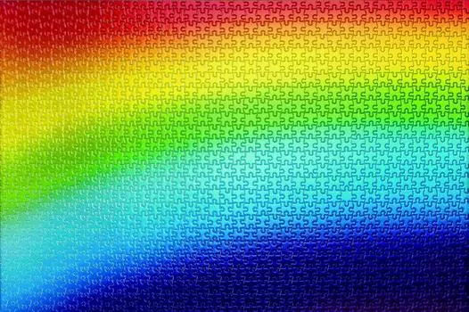 1000 piece jigsaw puzzle Rainbow Gradation I (50x75cm)