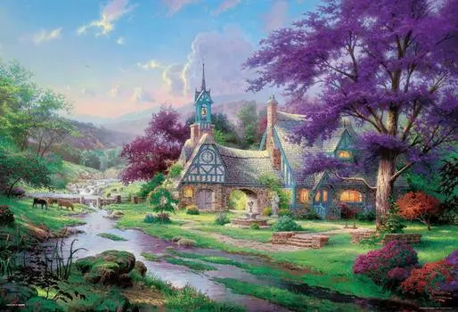 Пазл из 1000 деталей Thomas Kinkade Clock Tower Cottage (49x72см)