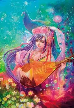 1000 Piece Jigsaw Puzzle Tone of Water ~Benzaiten~ (49x72cm)