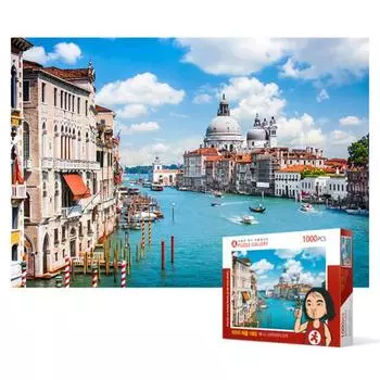 1000 piece jigsaw puzzle - Venice Santa Maria Canal, popular Korean puzzle