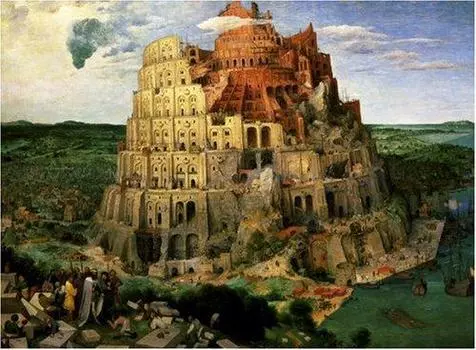 1000 деталей Вавилонская башня самая маленькая (Питер Брейгель) [Мировая головоломка] TW-1000-803