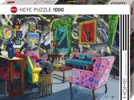 1000 деталей Пазл HEYE Комната Нормана с оленями 29973 О Флинн 5070 см