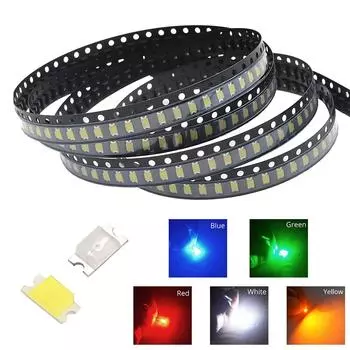 1000 шт. 1206 SMD SMT 20MAH светодиодный чип белый красный зеленый синий желтый розовый оранжевый супер яркий DIY светодиодный светильник светодиодная накладка 1000PCS белый