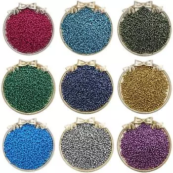 1000 шт., 30 г, 3 мм, очаровательные блестящие стеклянные бусины для выпечки, блестящие стеклянные бусины для изготовления ювелирных изделий, браслет «сделай сам», аксессуары ручной работы Purplish синий