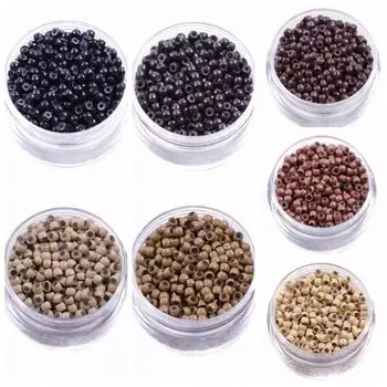 1000 шт. 3,0 мм силиконовые нано-кольца, кольца для волос, выложенные бусины для волос, медные кольца с силиконовым салоном 8