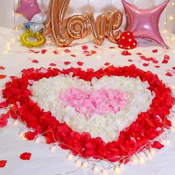 1000 шт. 5X5 см лепестки роз для украшения свадебной вечеринки романтические искусственные розы для свадебного ковра украшения своими руками 1000PCS