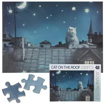 1000 шт. 75 x 50 см Пазл Развивающая Детская Взрослая Игрушка Картина Сборка Игрушка ПодарочнаяКот на