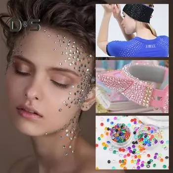 1000 шт. акриловые стразы цветные смоляные искусственные хрустальные камни DIY поделки наполнители для ваз свадьбы домашний декор стола синий