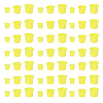 1000 шт. чашки с чернилами для татуировки, одноразовые чашки для пигмента для микроблейдинга, принадлежности для татуировки, желтый без чашки Holde S