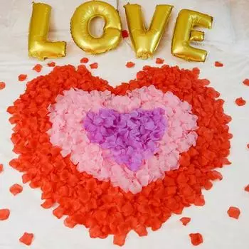 1000 шт искусственные цветы мягкие лепестки долговечные многофункциональные цветы имитация лепестков роз