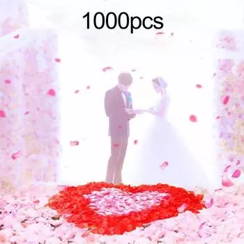 1000 шт. искусственные лепестки из нетканого материала, реалистичные многоразовые красочные искусственные лепестки цветов, украшения, свадебная вечеринка, реквизит для фото, принадлежности для рукоделия «сделай сам»