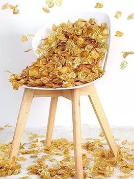 1000 шт. искусственные лепестки роз, шелковые лепестки роз для романтической ночи, дня святого Валентина, свадьбы, предложения, годовщины золотой