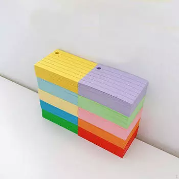 1000 шт. карточек для заметок с 10 кольцами для переплета, карточки для заметок в линейку, карточки для офисного стола