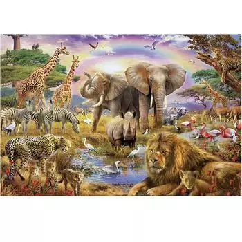 1000 шт/комплект DIY пазл с изображением животного мира 1set