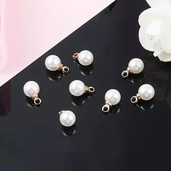 1000 шт. круглые пластиковые акриловые бусины цвета слоновой кости, имитация жемчуга АБС, рассыпные бусины для изготовления ювелирных изделий 6mm 1000pcs слоновая кость