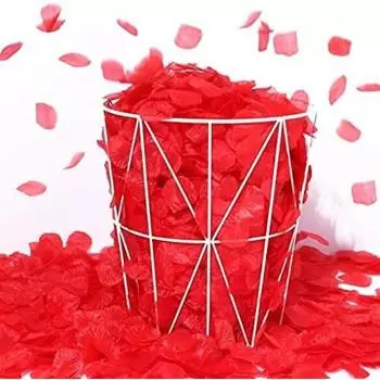 1000 шт. лепестков роз из красного шелка, искусственные лепестки цветов для романтической ночи, вечеринки, свадьбы, Дня святого Валентина, цветочного украшения красный
