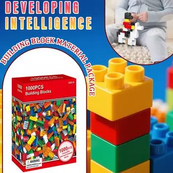 1000 шт. Небольшие гранулированные строительные блоки, детские сборные детали, сборные игрушки, подходящие для детей старше 4 лет, сборные подарки One Size