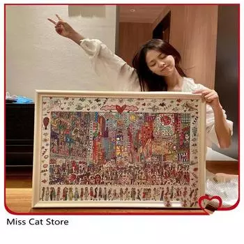 1000 шт., пазл «Черный ад», чистый черный, креативный пазл «сделай сам», креативные игрушки, волшебные головоломки, игрушки для терпения