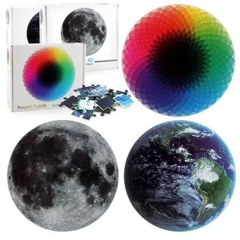 1000 шт. пазл «Луна и Земля», сложный для взрослых, игрушки-пазлы, развивающие игрушки, подарки для детей, 1000 шт., пазл «Луна» Earth