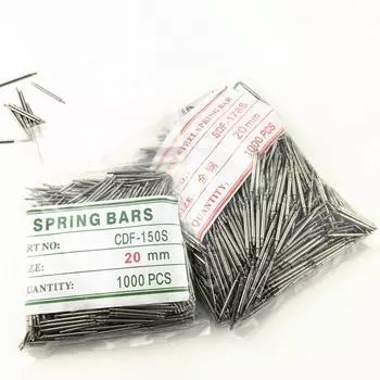1000 шт. пружинные штифты, универсальный диаметр 1,5 мм, нержавеющая сталь, ремешок для часов, инструменты для удаления штифтов для часовщика 14mm