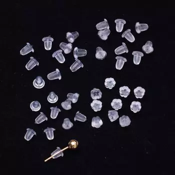 1000 шт. пулевые беруши мягкие резиновые беруши прозрачные сливовые заглушки антиаллергенные серьги-гвоздики аксессуары 1000 pcs a pack