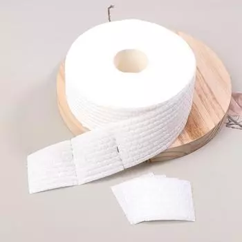 1000 шт./рулон Тонкие ватные диски для снятия лака Одноразовые безворсовые пропитанные ватные диски для снятия гель-лака и очистки ногтей для нейл-арта