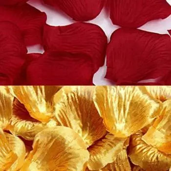 1000 шт. Свадебная вечеринка, разбросанные конфетти, поддельные лепестки роз, декор стола Free красный