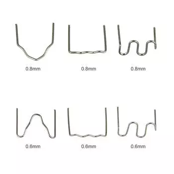 1000 шт. вольфрамовая сталь, автомобильные бамперы, сварочный аппарат для пластмасс, сварочная проволока, шпильки для сварки пластмасс 0.8mm big waves