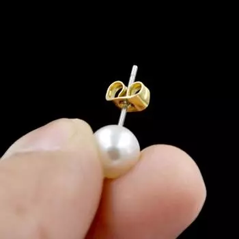 1000 шт. Заглушки для сережек-бабочек, серьги-гвоздики, основа, безопасная подкладка, сменный стопор для сережек