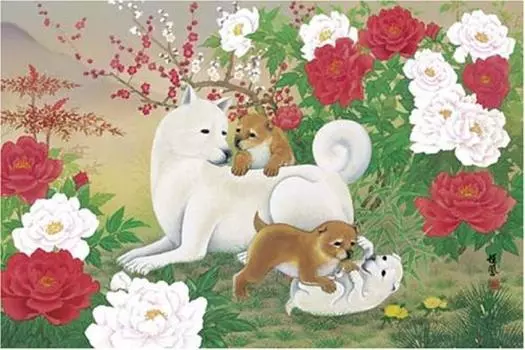 1000 штук Собака знака зодиака «Удачи» (50x75cm)