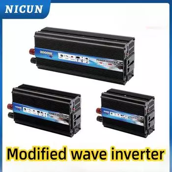 1000 Вт 2000 Вт 3000 Вт 12 В/24 В до 220 В наружный инвертор с модифицированной волной для домашних транспортных средств 12V300W