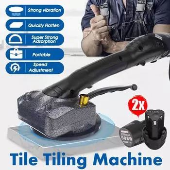 1000 Вт 80x80 см Вибратор для плитки Плиточная кладка Штукатурная машина Укладка плитки с аккумулятором 2500 мАч Автоматический вибратор для пола AU